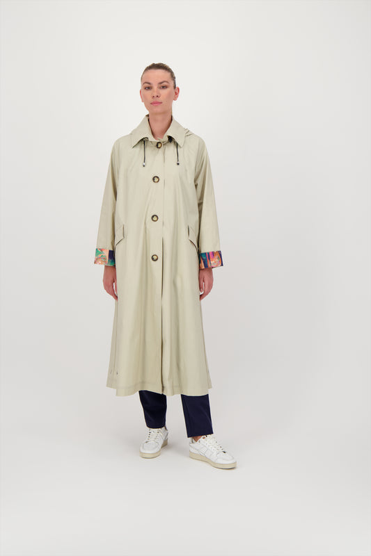 TRENCH OHIO EN COTON DÉPERLANT SABLE
