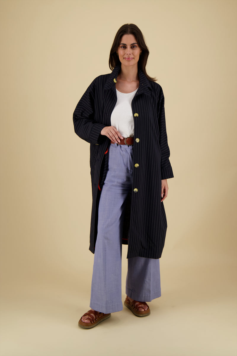 TRENCH VICTORIA TIT EN 100% LAINE SUPER 100 DÉPERLANTE