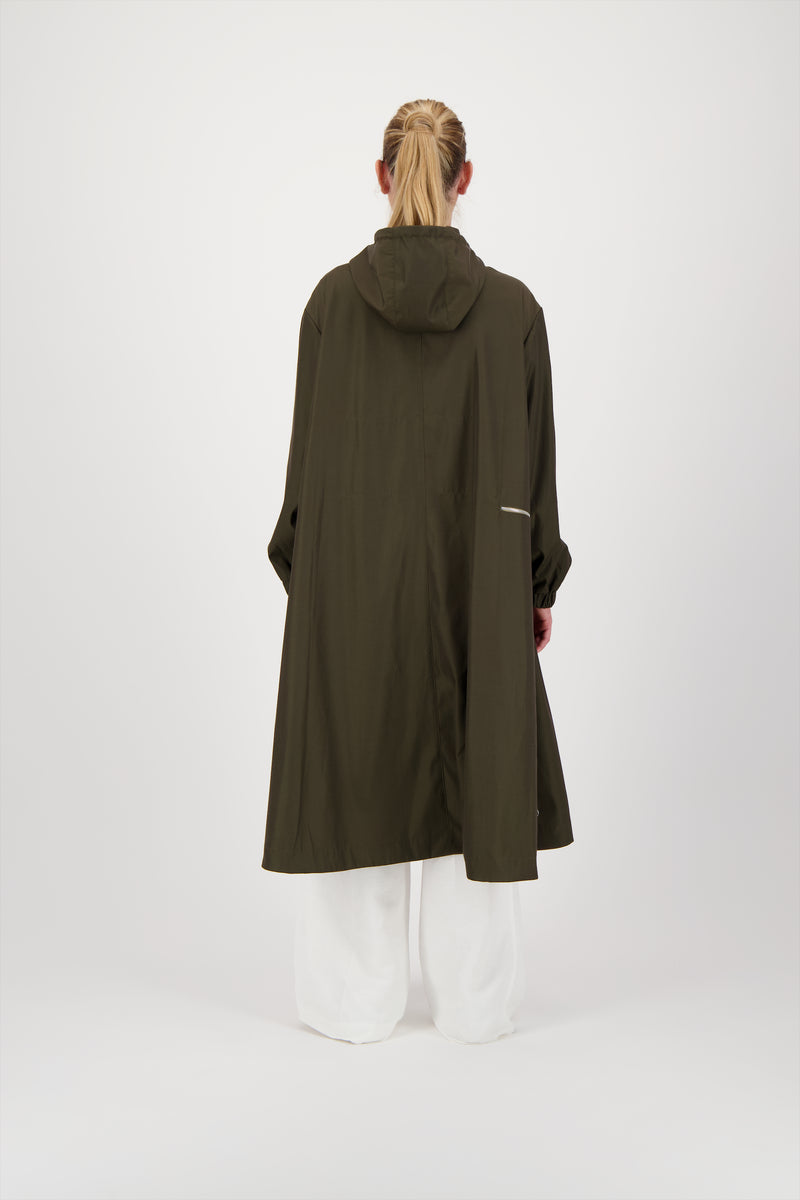 PARKA ZELIE EN POLYAMIDE IMPERMÉABLE KAKI