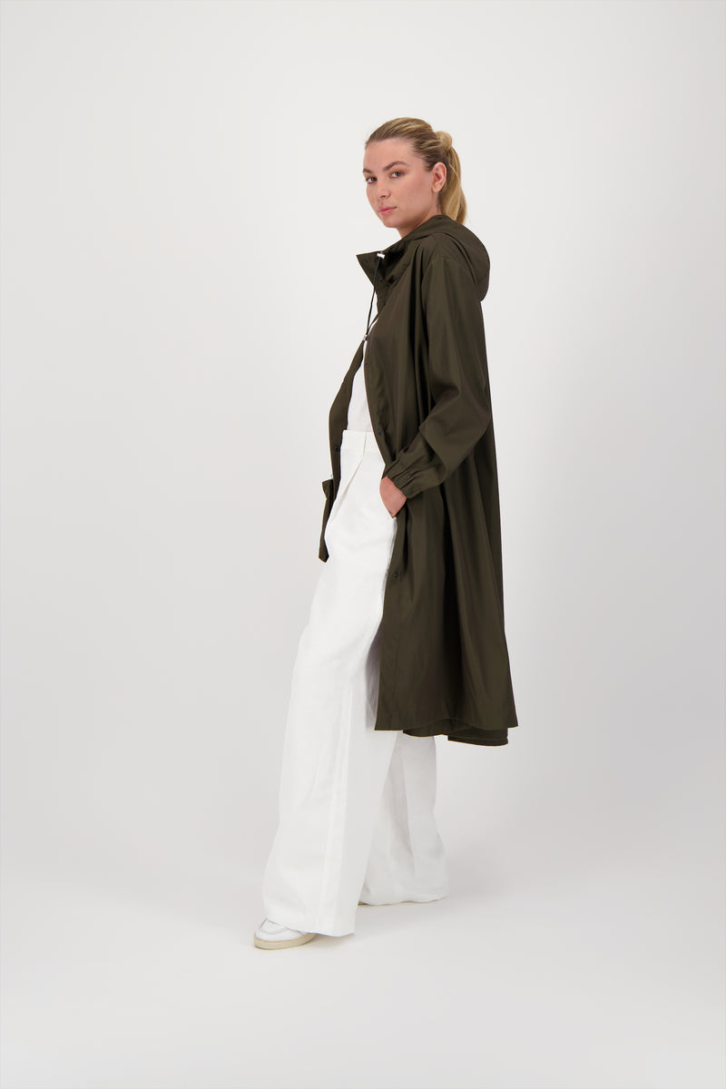 PARKA ZELIE EN POLYAMIDE IMPERMÉABLE KAKI