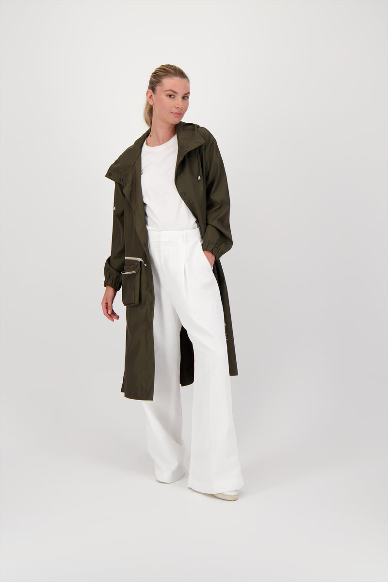 PARKA ZELIE EN POLYAMIDE IMPERMÉABLE KAKI