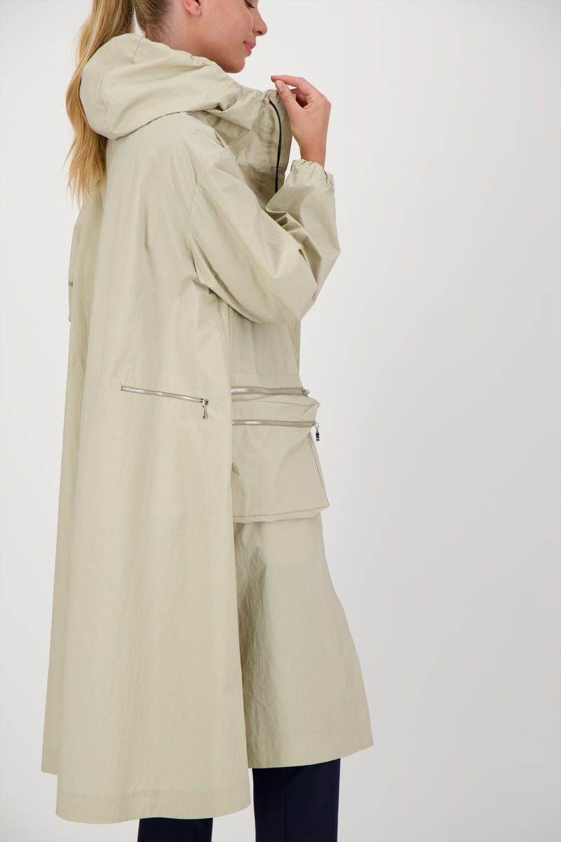PARKA ZELIE EN COTON DÉPERLANT SABLE