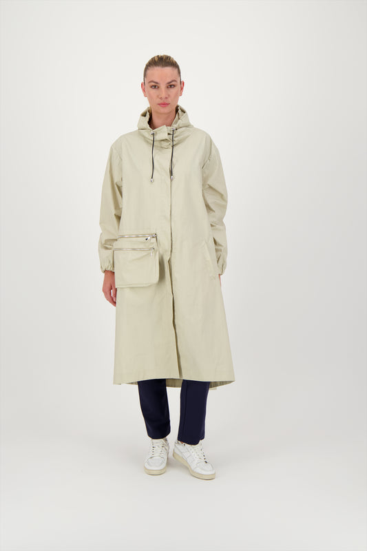 PARKA ZELIE EN COTON DEPERLANT SABLE