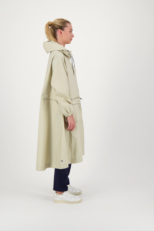 PARKA ZELIE EN COTON DEPERLANT SABLE