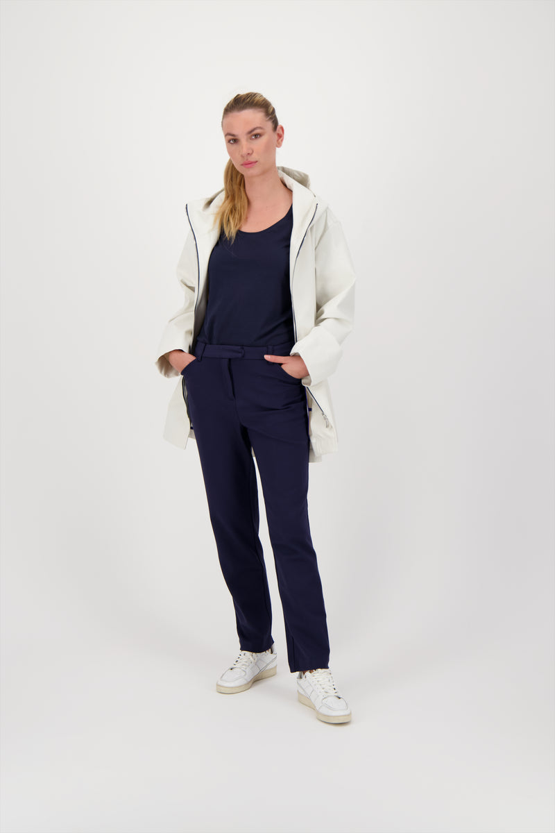 PARKA IMPERMÉABLE ZEPHYR EN COTON GOMMÉ CIMENT