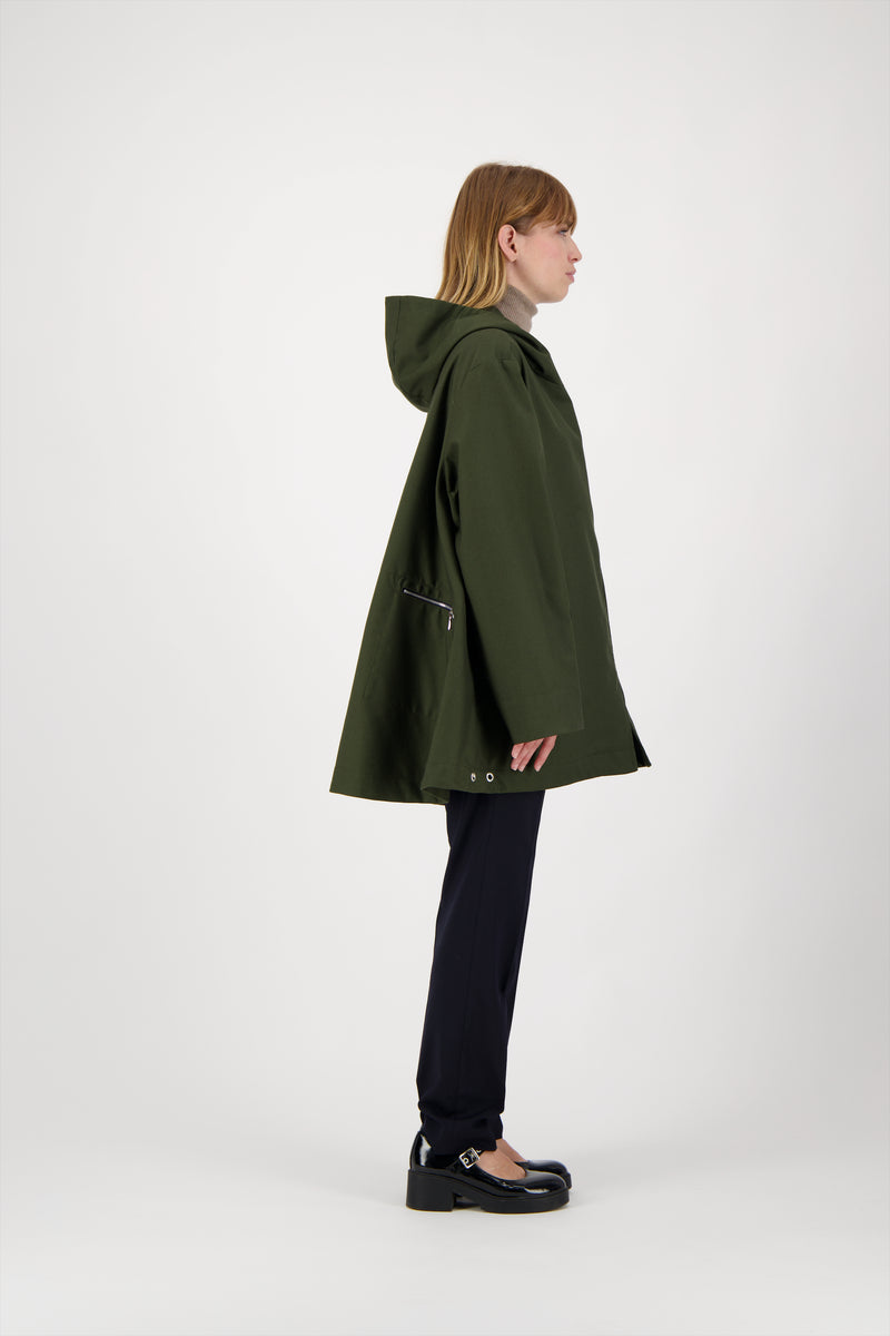 PARKA ZEPHYR en coton déperlant coloris olive