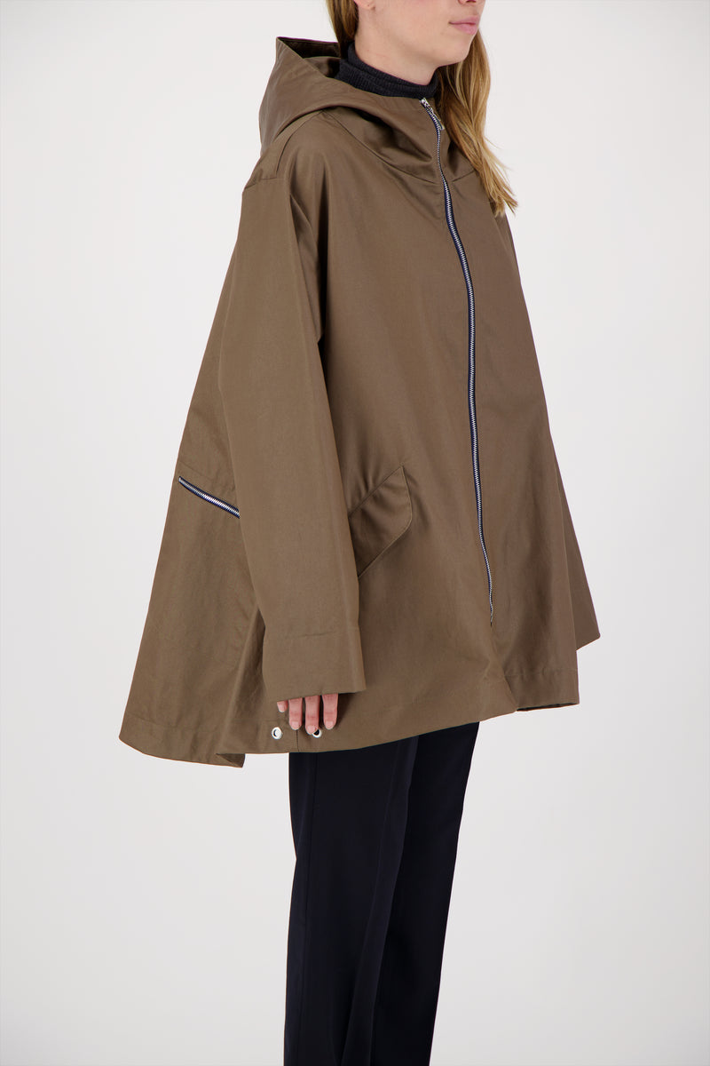 PARKA ZEPHYR en coton enduit déperlant coloris bronze