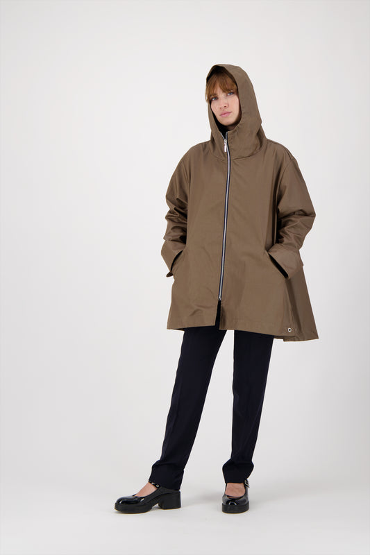 PARKA ZEPHYR COW en coton enduit déperlant disponible en coloris olive, blueblack, craie