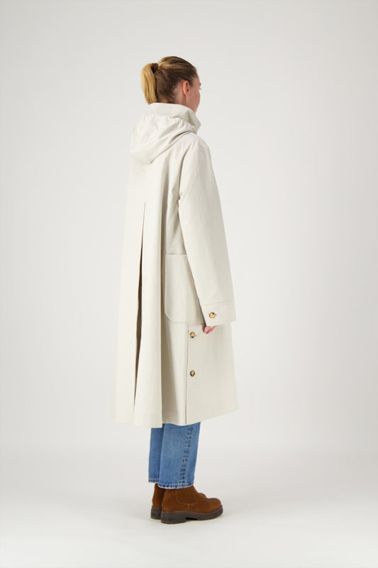 PARKA JOAN COW en coton enduit déperlant disponible en coloris olive, blueblack, craie