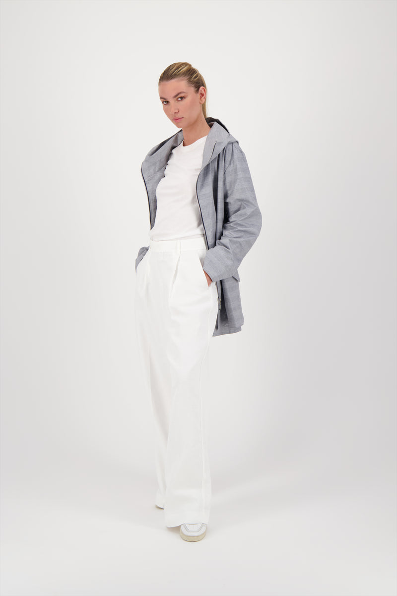 PARKA ZEPHYR EN LIN DÉPERLANT PRINCE DE GALLES