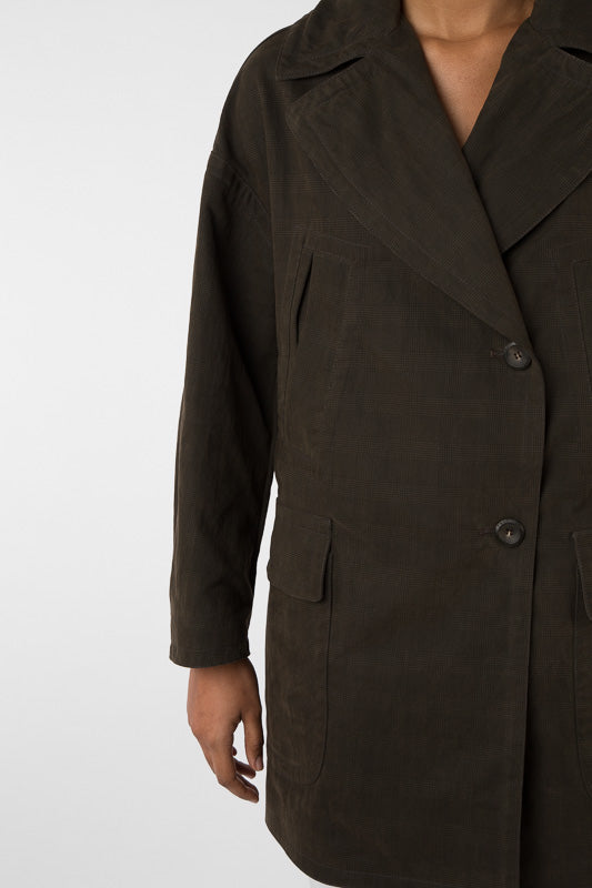 CABAN SALOME, in bronze-coloured water-repellent cotton