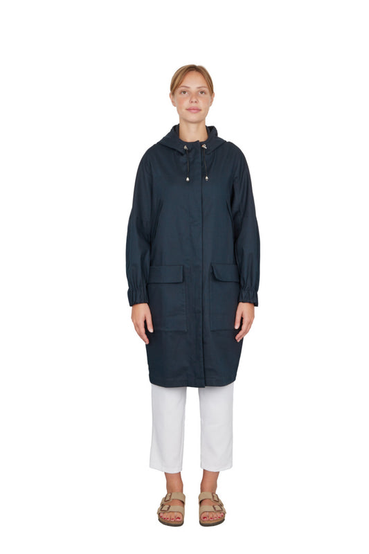 ZAHOR EN COTON DEPERLANT NAVY